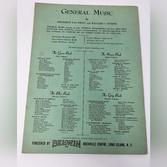 Vintage Belwin General Music Piano‎ Book - Picture 3 of 10